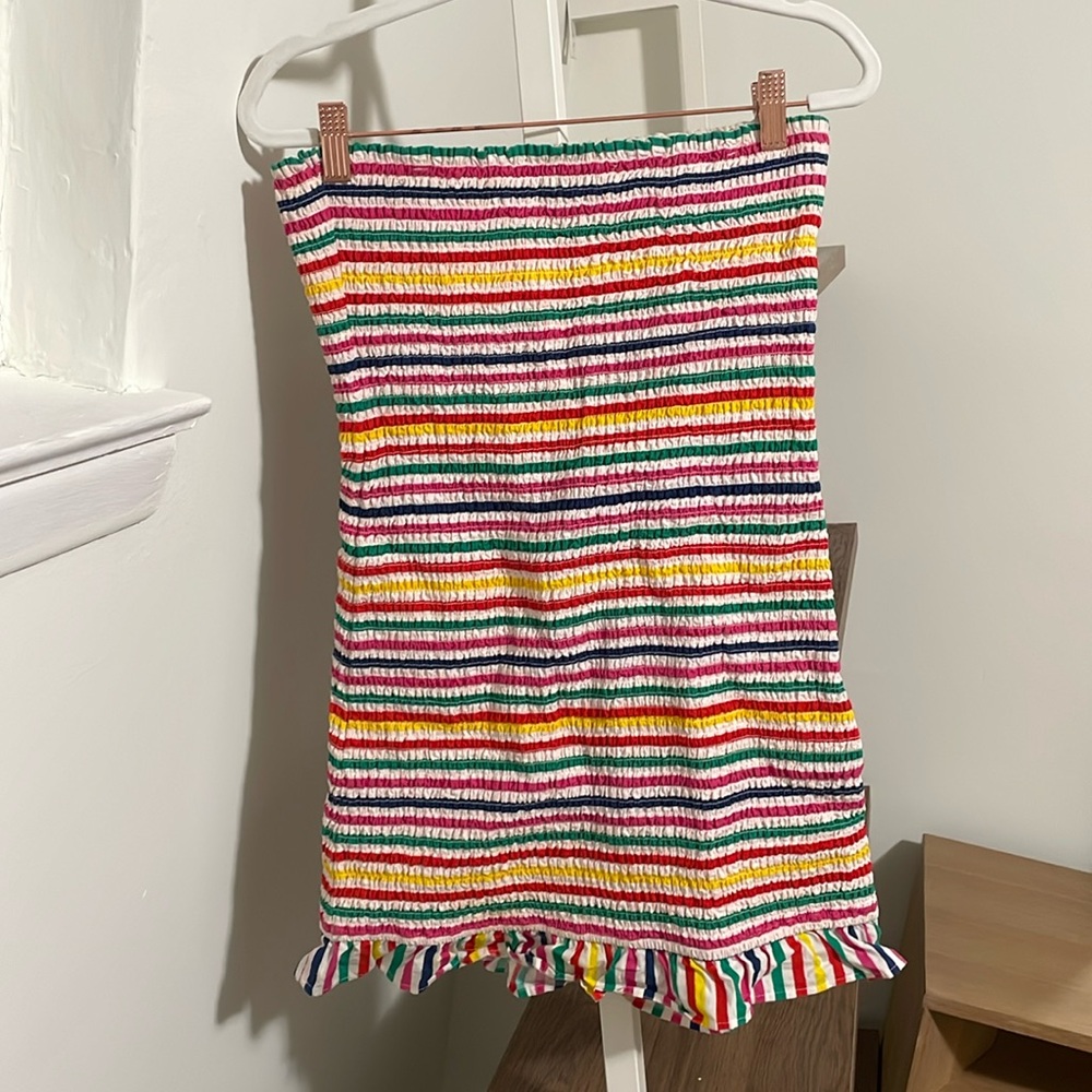 Fun stripe mini party dress
